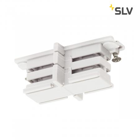 SLV 1001382 Mini-Verbinder für S-TRACK 3P.-Schiene isoliert verkehrsweiß