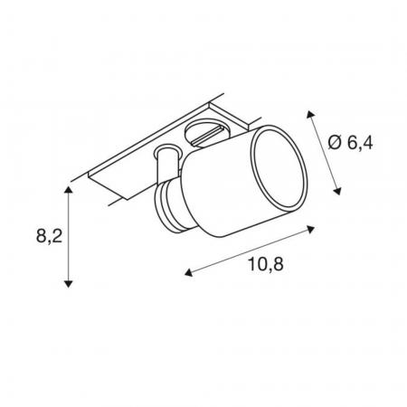 SLV 1001869 PURI TRACK SPOT QPAR51 Kunststoff weiß 50W inkl. 1P.-Adapter