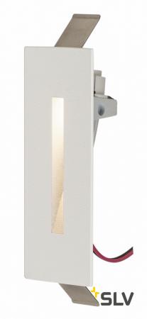 NOTAPO Rechteckige Wandeinbauleuchte Treppenlicht warmweisse LED in weiß SLV 1002979