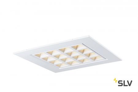 SLV 1003076 PAVONO 600x600 LED Deckeneinbauleuchte weiß 3000K UGR<=16