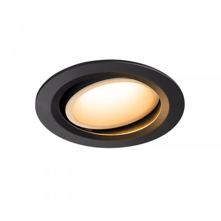 SLV 1003629 NUMINOS MOVE DL L Indoor LED Deckeneinbauleuchte schwarz/weiß 2700K 40° dreh- und schwenkbar