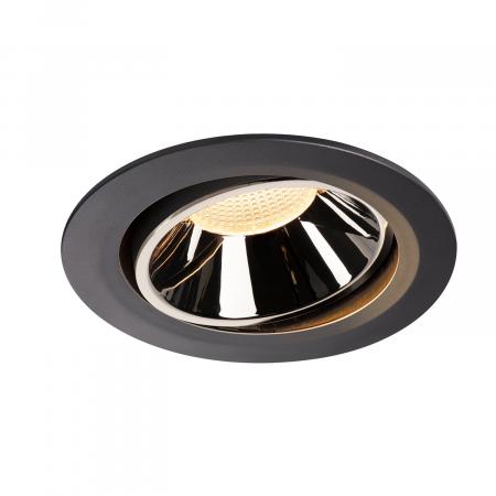 SLV 1003729 NUMINOS MOVE DL XL Indoor LED Deckeneinbauleuchte schwarz/chrom 3000K 55° dreh- und schwenkbar