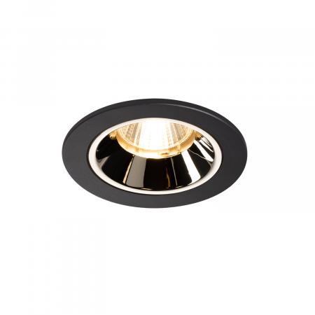 SLV 1003795 NUMINOS DL S Indoor LED Deckeneinbauleuchte schwarz/chrom 3000K 20° inkl. Blattfedern