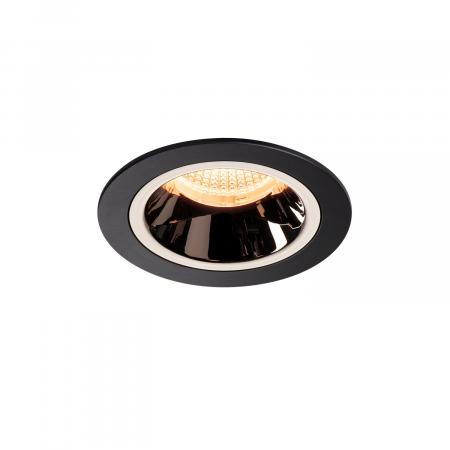 SLV 1003846 NUMINOS DL M Indoor LED Deckeneinbauleuchte schwarz/chrom 2700K 40° inkl. Blattfedern
