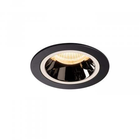 SLV 1003867 NUMINOS DL M Indoor LED Deckeneinbauleuchte schwarz/chrom 3000K 20° inkl. Blattfedern
