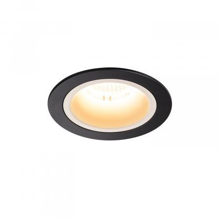SLV 1003869 NUMINOS DL M Indoor LED Deckeneinbauleuchte schwarz/weiß 3000K 40° inkl. Blattfedern