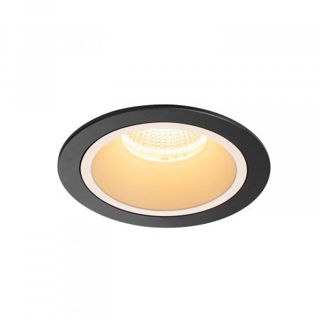 SLV 1003938 NUMINOS DL L Indoor LED Deckeneinbauleuchte schwarz/weiß 3000K 20°
