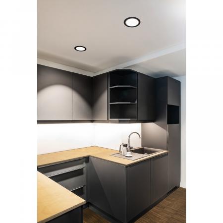 SLV 1004016 NUMINOS DL XL Indoor LED Deckeneinbauleuchte schwarz/weiß 3000K 55°