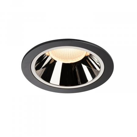 SLV 1004017 NUMINOS DL XL Indoor LED Deckeneinbauleuchte schwarz/chrom 3000K 55°