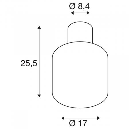 SLV 1004677 OVALISK CL Outdoor LED Deckenaufbauleuchte anthrazit CCT switch 3000/4000K