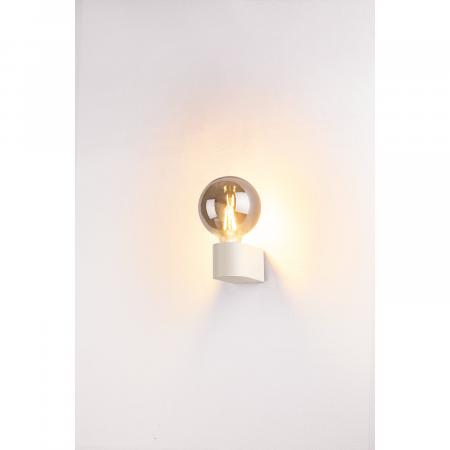 Schlichte weiße Wandlampe für dekorative Leuchtmittel -  FITU in weiß SLV 1004739