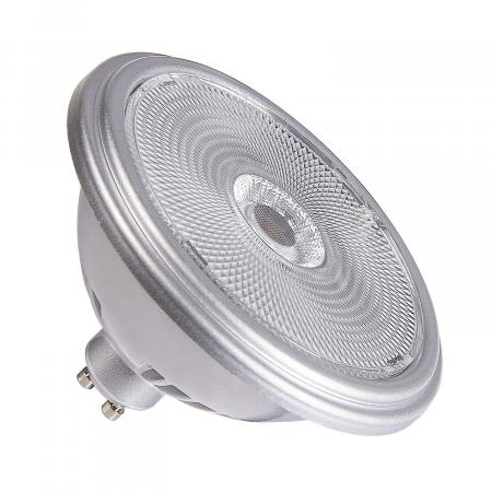 SLV 1005277 QPAR111 GU10 LED Strahler dimmbar silber 12,5W 2700K CRI90 60°