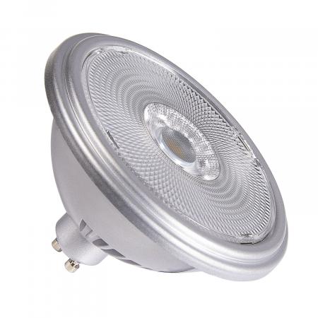 SLV 1005279 QPAR111 GU10 LED Strahler dimmbar silber 12,5W 3000K CRI90 30°