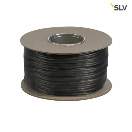 SLV 139060 NIEDERVOLT-SEIL, für TENSEO Niedervolt-Seilsystem, schwarz, 6mm², 100m