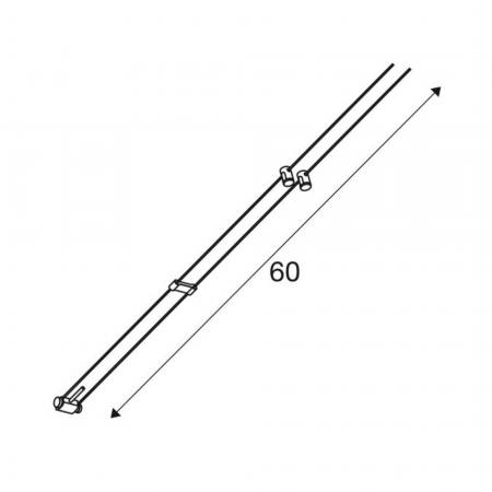 SLV 139072 SEILLEUCHTE für TENSEO Niedervolt-Seilsystem, QR-C51, chrom