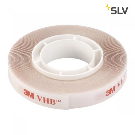 SLV 220000 Doppelseitiges Klebeband 9mm, transparent, 3m