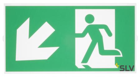 SLV 240008 P-LIGHT Emergency stair sign, big, green