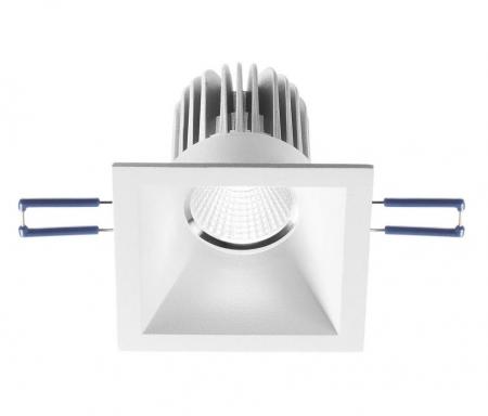 Sigma (Set) LED Einbaustrahler mit versenkter Fassung in Weiss eckig Fabas Luce