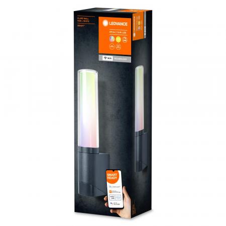 LEDVANCE SMART+ Outdoor WiFi Wandleuchte FLARE  WALL RGBW - Multicolor