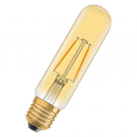 Osram E27 LED VINTAGE 1906 Tubular 20 Filament LED Lampe in Kolbenform Retro-Look 2.5W wie 20W extra warmweißes Licht