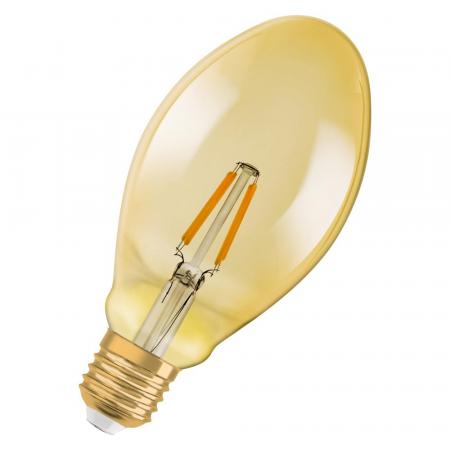 Osram E27 VINTAGE ovales LED Retro Look Leuchtmittel in GOLD Filament 2500K - extra warmweißes Licht - Aktion: Nur noch angezeigter Bestand verfügbar