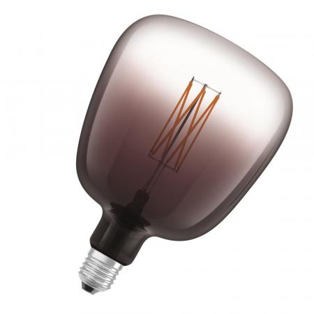 OSRAM LED VINTAGE E27 Glühlampe Globe 140 Smoke-Tönung dimmbar 4,5W wie 15W extra warmweißes gemütliches Licht
