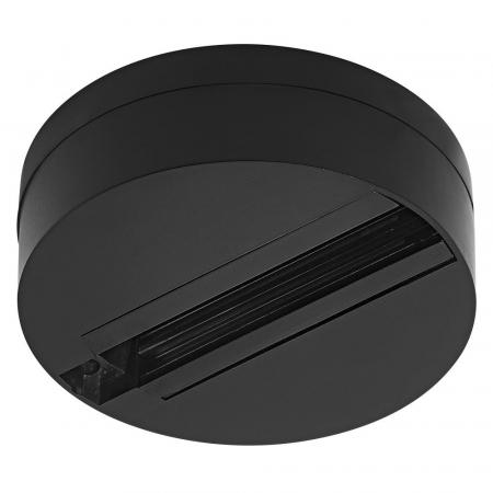 Ledvance 1-Phasen Schiene Tracklight Round Base Basisstation für Leuchtkopf Schwarz