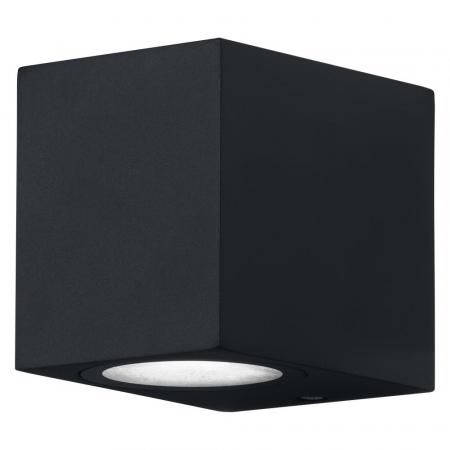 LEDVANCE Wandleuchte Endura Classic Square Down in Schwarz aus Aluminium