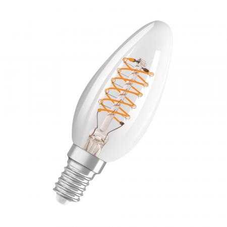 OSRAM E14 VINTAGE-Retro LED Kerze in klarem filament dimmbar 4,8W wie 40W warmweißes gemütliches Licht 2700K