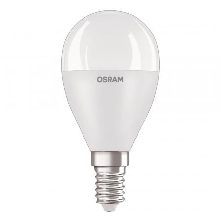 OSRAM E14 LED Tropfenlampe Recycled Plastic matt 7,5W wie 60W neutralweißes Licht