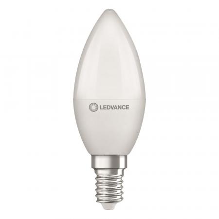 Ledvance E14 LED Kerzenlampe Classic matt 4,9W wie 40W 2700K warmweißes Licht hohe Farbwiedergabe CRI97