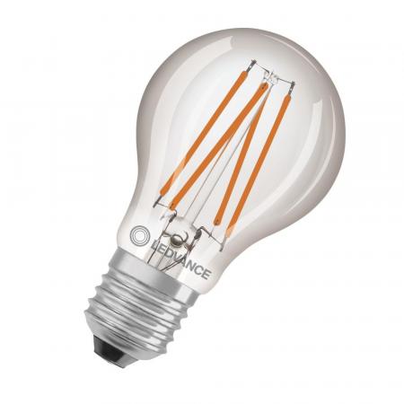 Ledvance E27 LED Lampe Daylight mit Sensor klar 7,3W wie 60W 2700K warmweiß