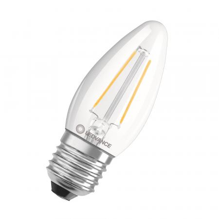 Ledvance E27 LED Kerzenlampe Classic dimmbar klar 4,8W wie 40W 2700K warmweißes Licht
