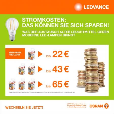 Ledvance E27 Besonders effiziente LED Lampe Classic matt 4W wie 60W 3000K warmweißes Licht - Nur noch angezeigter Bestand verfügbar