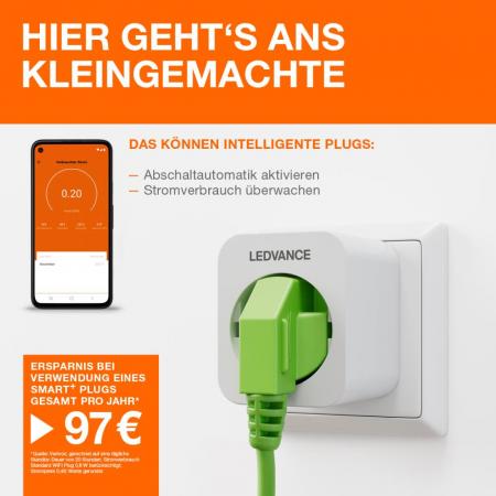 LEDVANCE SMART+ ZigBee schaltbare Steckdose weiss