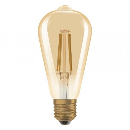 OSRAM E27 LED VINTAGE Glühlampe EDISON GOLD dimmbar 7,2W wie 60W extra warmweißes gemütliches Licht