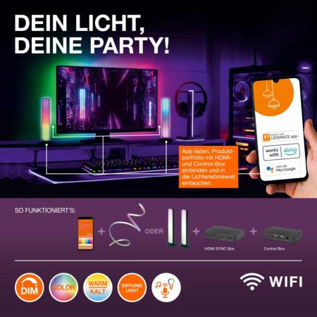 4 Meter LEDVANCE SMART+ HDMI Synch Box LED-Streifen mit WiFi-Technologie und MAGIC RGB