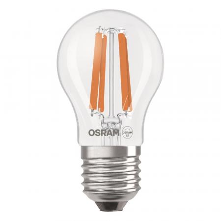 OSRAM E27 LED Lampe Classic klar 1,2W wie 25W warmweißes Licht 2700K - Energy efficiency class A