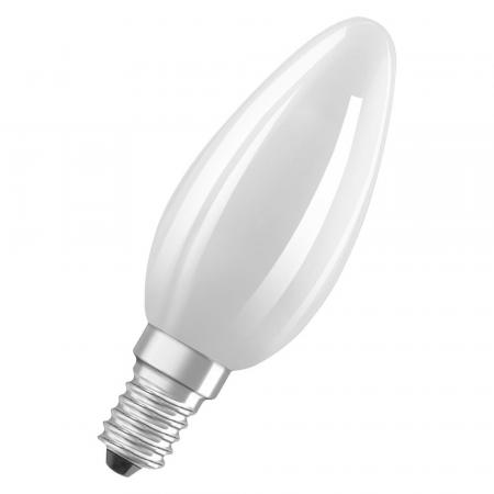 Osram E14 LED Kerzenlampe CLASSIC besonders effizient Frosted 2,2W wie 40W 2700K warmweißes Licht - Sehr gute Energieeffizienz