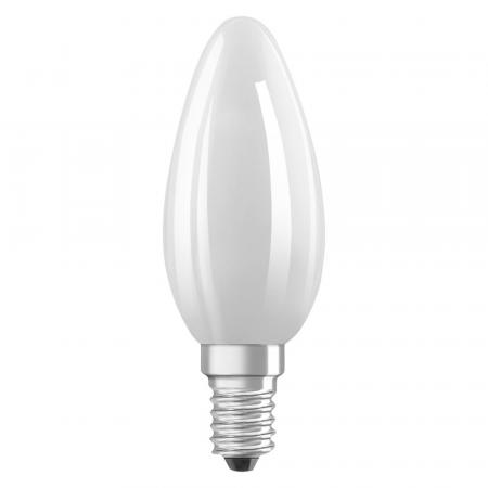 Osram E14 LED Kerzenlampe CLASSIC besonders effizient Frosted 2,2W wie 40W 2700K warmweißes Licht - Sehr gute Energieeffizienz