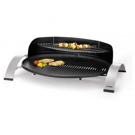 CLOER 6589 Elektro TISCHGRILL BARBECUE OVAL 2300W SCHWARZ