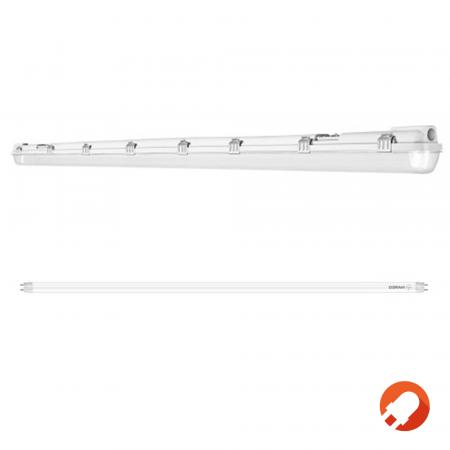 150cm LEDVANCE SUBMARINE 23,1W  Feuchtraumleuchte UO 4000K inkl. 1x LED Röhre Glas