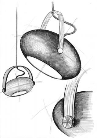 Halo Design 1-flammige schwenkbare Stehleuchte DC Schwarz/Eiche 150cm