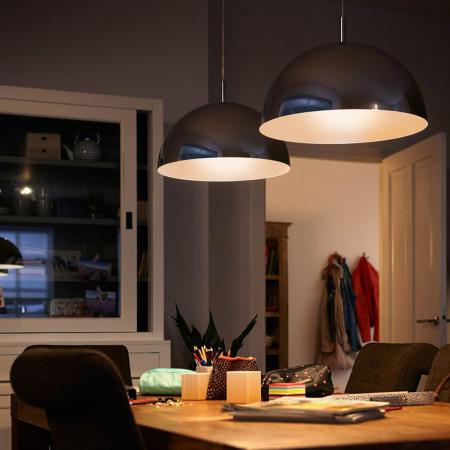 Besonders effiziente PHILIPS E27 LED Filament Lampe matt 7,3W = 100W universalweißes Licht 4000K - Beste Energie Effizienz Klasse