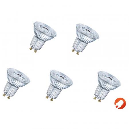 OSRAM GU10 LED Strahler STAR PAR16 36° Abstrahlwinkel 4,5W wie 50W 4000K Neutralweißes Licht dimmbar mit hoher Farbwiedergabe