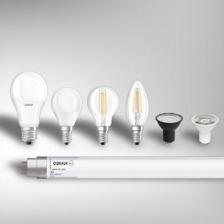 Aktion: Nur noch angezeigter Bestand verfügbar - OSRAM E27 LED Filament Lampe mit Sensor 4,9W wie 40W warmweiß 2700K