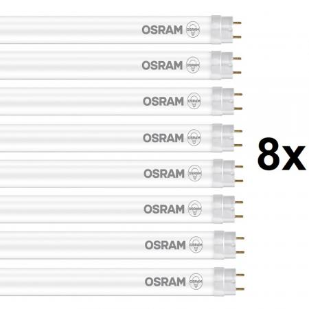 8 x 120cm OSRAM G13/T8 LED-Röhre Ultra Output EM 20W wie 36W 6500K tageslichtweiß Glas für KVG