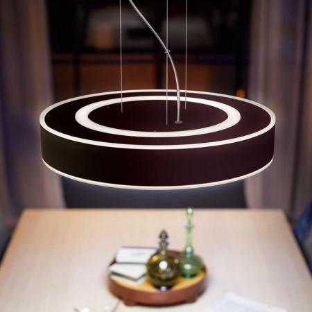 Philips Hue White Ambiance LED-Pendelleuchte ENRAVE mit Dimmschalter in Schwarz Ø42cm