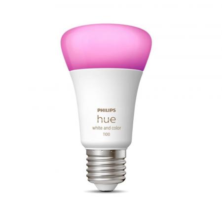 Philips Hue White & Color Ambiance E27 LED Lampe 9W wie 75W - RGBW dimmbar - hell mit 1100 Lumen