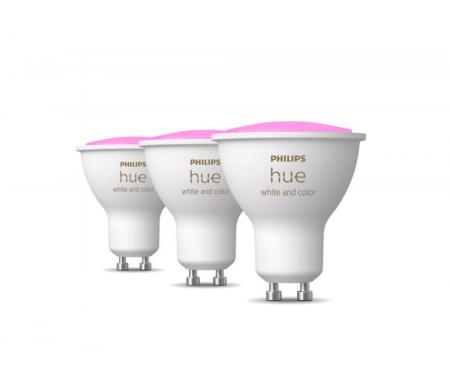 3er Pack Philips Hue White & Color GU10 LED Reflektoren 4,3W wie 35W dimmbar RGBW